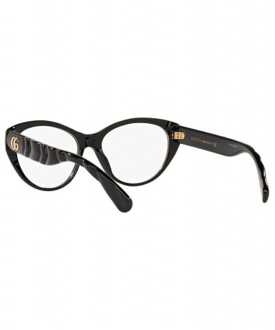 Women's Round Eyeglasses GC001491 Black Shiny $111.60 Womens