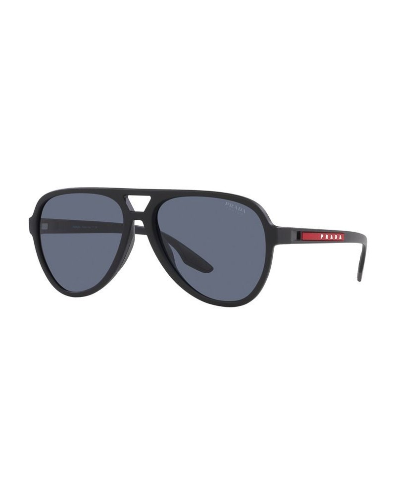 Men's Sunglasses 59 Black Rubber $93.24 Mens