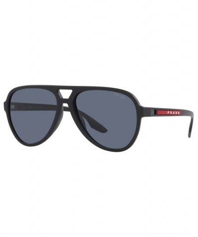 Men's Sunglasses 59 Black Rubber $93.24 Mens