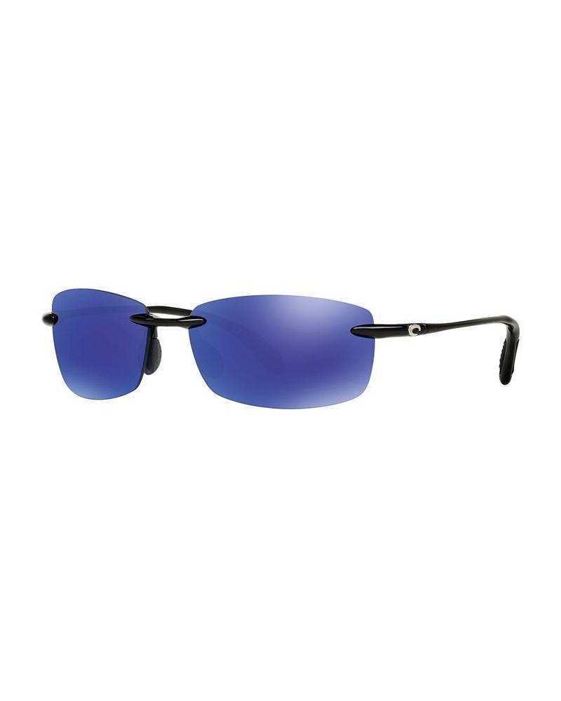 Unisex Polarized Sunglasses 6S000121 BLACK SHINY/BLUE MIRROR $48.48 Unisex