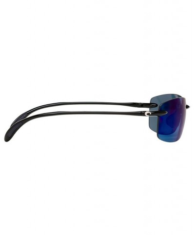 Unisex Polarized Sunglasses 6S000121 BLACK SHINY/BLUE MIRROR $48.48 Unisex