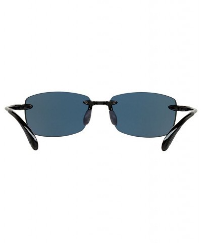 Unisex Polarized Sunglasses 6S000121 BLACK SHINY/BLUE MIRROR $48.48 Unisex