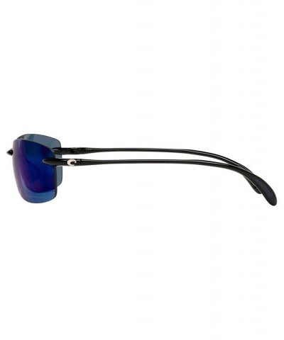 Unisex Polarized Sunglasses 6S000121 BLACK SHINY/BLUE MIRROR $48.48 Unisex