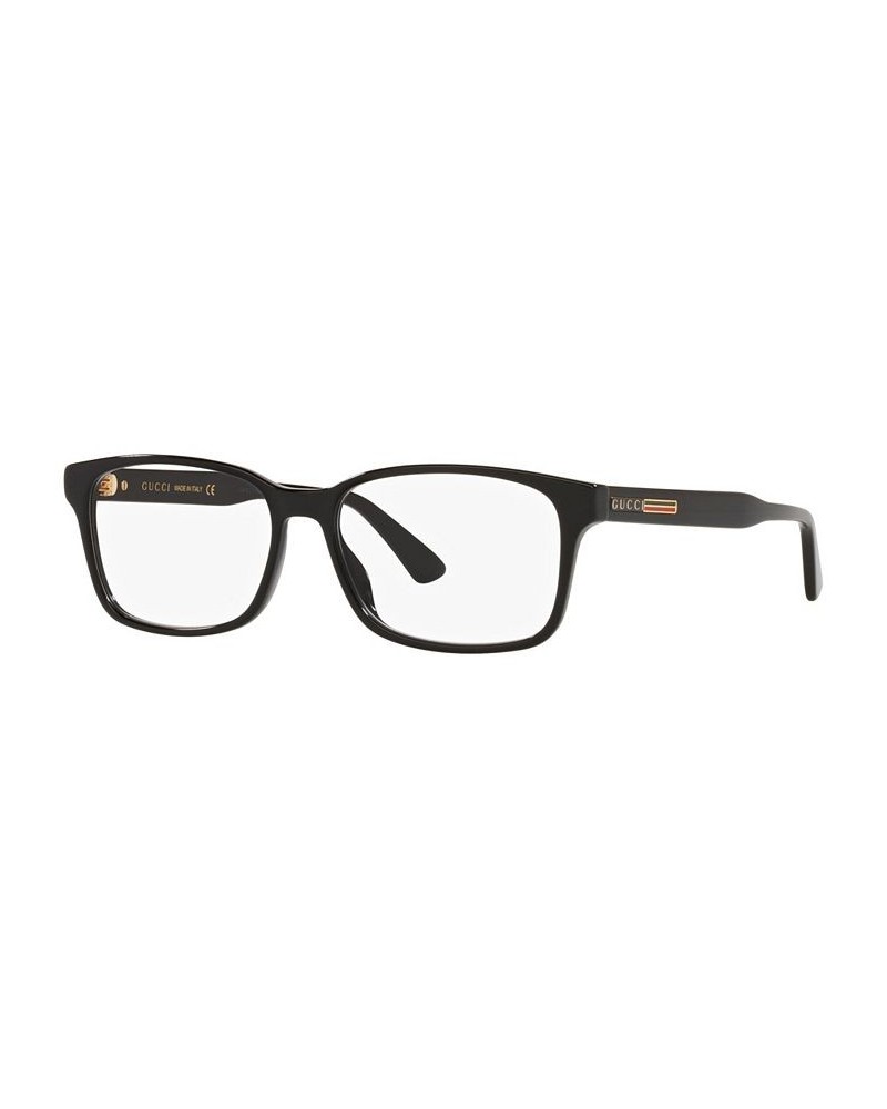 Men's Rectangle Eyeglasses GC001496 Black $100.05 Mens