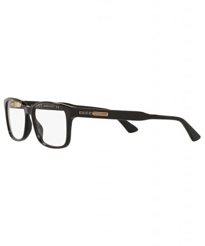 Men's Rectangle Eyeglasses GC001496 Black $100.05 Mens