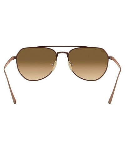 Unisex Sunglasses BRONZE/CLEAR GRADIENT BROWN $101.40 Unisex