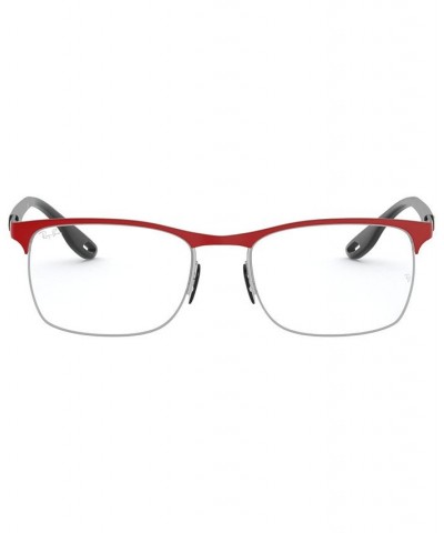 Scuderia Ferrari RX8416M Men's Square Eyeglasses Matte Red $32.48 Mens