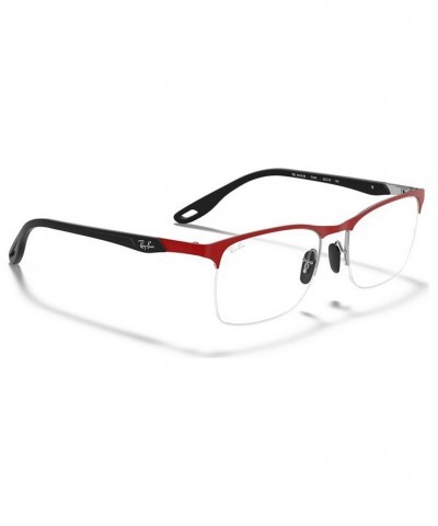 Scuderia Ferrari RX8416M Men's Square Eyeglasses Matte Red $32.48 Mens