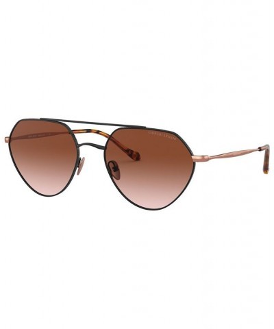 Sunglasses 0AR6111 MATTE BLACK/BROWN GRADIENT $48.72 Unisex