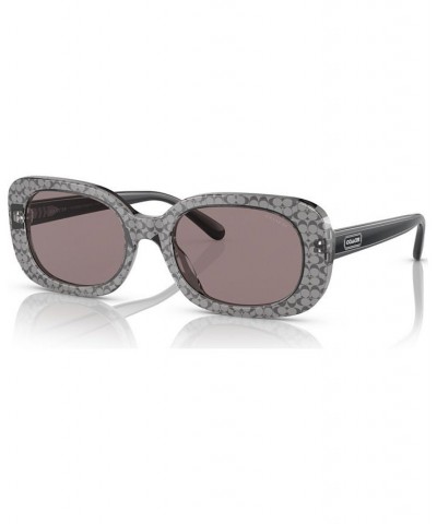 Women's Sunglasses HC8358U54-X Gray Transparent $36.60 Womens