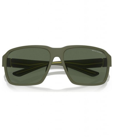 Men's Sunglasses AX4131SU Matte Olive $22.14 Mens