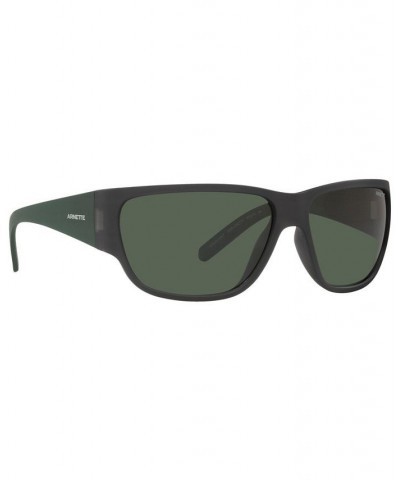 Men's Sunglasses AN4280 63 GREY MATTE/DARK GREEN $16.80 Mens