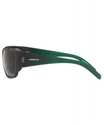 Men's Sunglasses AN4280 63 GREY MATTE/DARK GREEN $16.80 Mens