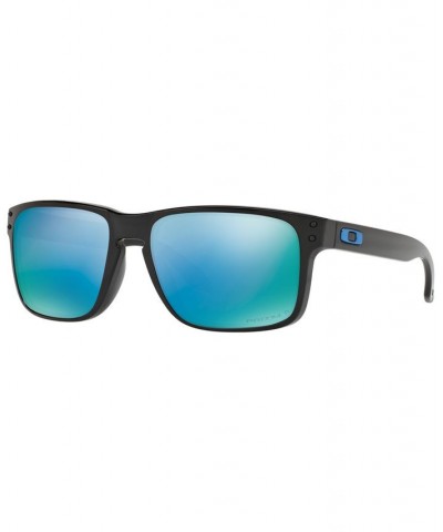 Men's Polarized Holbrook Prizm Sunglasses OO9102 MATTE BLACK PRIZMATIC / PRIZM SAPPHIRE POLARIZED $40.28 Mens