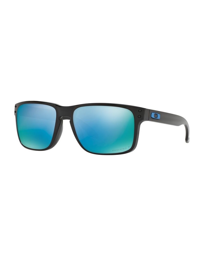 Men's Polarized Holbrook Prizm Sunglasses OO9102 MATTE BLACK PRIZMATIC / PRIZM SAPPHIRE POLARIZED $40.28 Mens