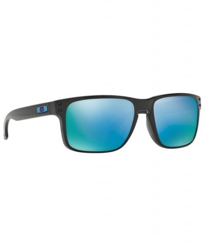 Men's Polarized Holbrook Prizm Sunglasses OO9102 MATTE BLACK PRIZMATIC / PRIZM SAPPHIRE POLARIZED $40.28 Mens