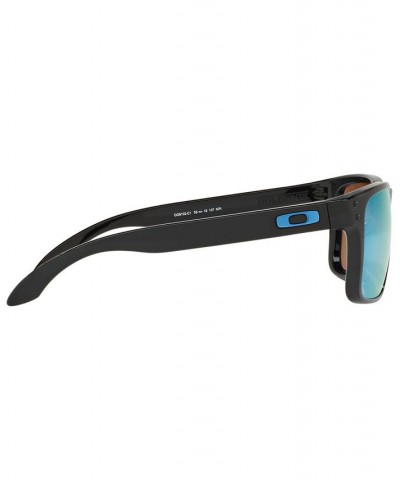 Men's Polarized Holbrook Prizm Sunglasses OO9102 MATTE BLACK PRIZMATIC / PRIZM SAPPHIRE POLARIZED $40.28 Mens