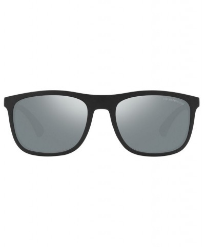 Sunglasses EA4158 57 MATTE BLACK/GREY MIRROR BLACK $29.60 Unisex