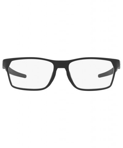 OX8032 Men's Rectangle Eyeglasses Satin Black $18.04 Mens