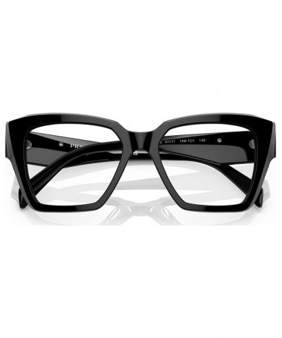 Women's Square Eyeglasses PR 09ZV49-O Black $44.55 Womens