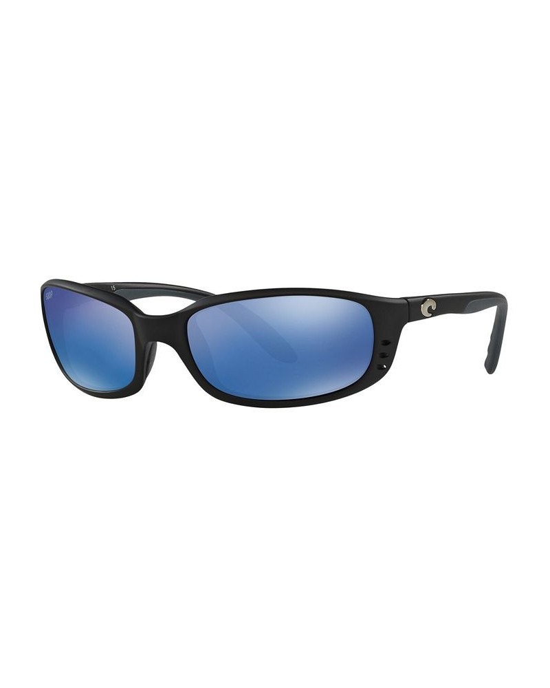 Unisex Polarized Sunglasses 6S000184 BLACK/BLUE MIR POL $20.20 Unisex