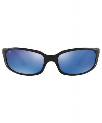 Unisex Polarized Sunglasses 6S000184 BLACK/BLUE MIR POL $20.20 Unisex