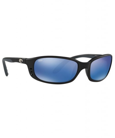 Unisex Polarized Sunglasses 6S000184 BLACK/BLUE MIR POL $20.20 Unisex