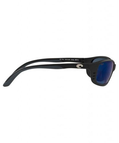 Unisex Polarized Sunglasses 6S000184 BLACK/BLUE MIR POL $20.20 Unisex