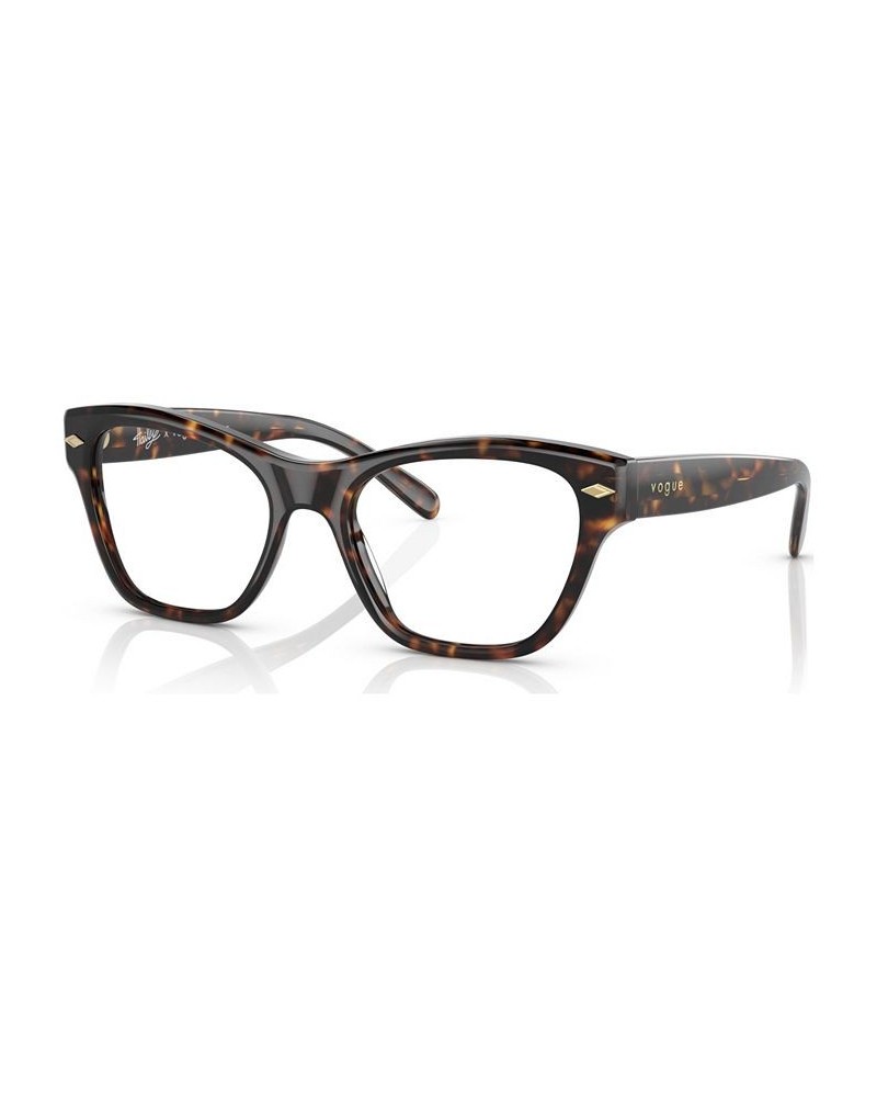 Women's Cat Eye Eyeglasses VO544650-O Gray $17.82 Womens