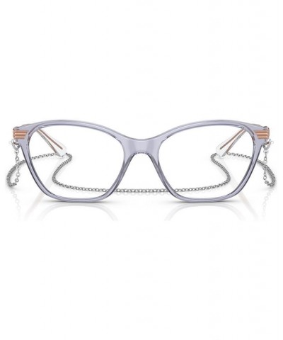 Women's Cat Eye Eyeglasses VO546151-O Transparent Purple $40.23 Womens