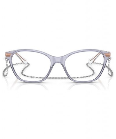 Women's Cat Eye Eyeglasses VO546151-O Transparent Purple $40.23 Womens