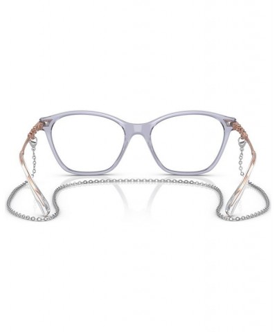 Women's Cat Eye Eyeglasses VO546151-O Transparent Purple $40.23 Womens