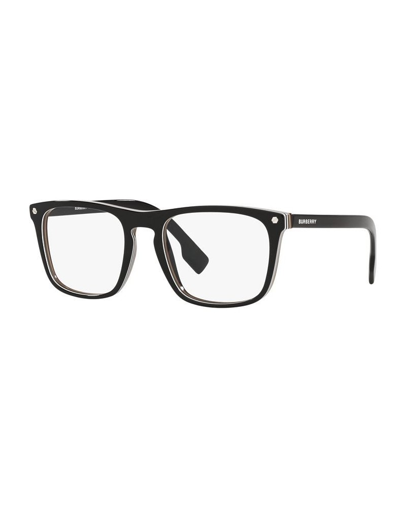 BE2340 Men's Square Eyeglasses Black $71.82 Mens