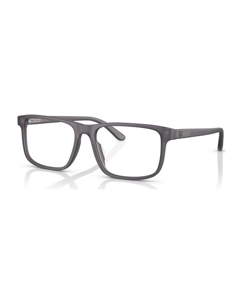 Men's Rectangle Eyeglasses RL6225U56-O Shiny Black $21.00 Mens