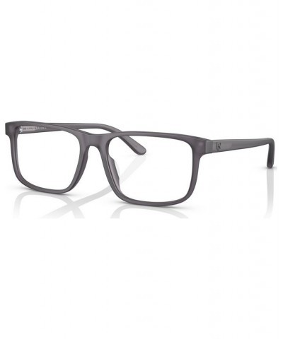 Men's Rectangle Eyeglasses RL6225U56-O Shiny Black $21.00 Mens