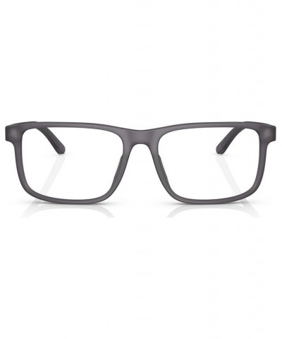 Men's Rectangle Eyeglasses RL6225U56-O Shiny Black $21.00 Mens