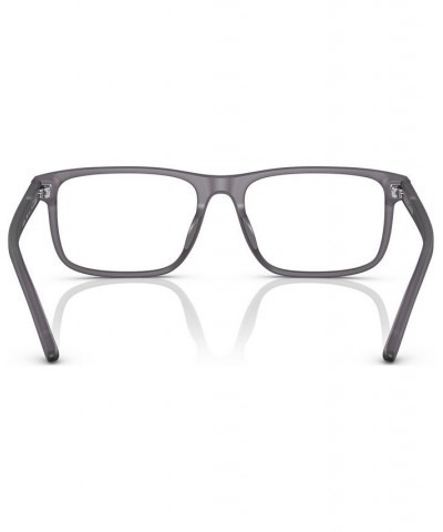 Men's Rectangle Eyeglasses RL6225U56-O Shiny Black $21.00 Mens