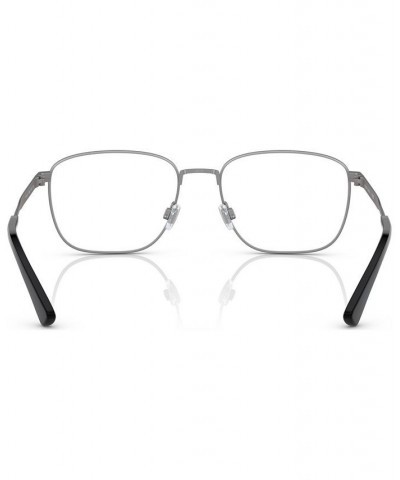 Men's Rectangle Eyeglasses PH121456-O Shiny Brushed Silver Tone $22.75 Mens