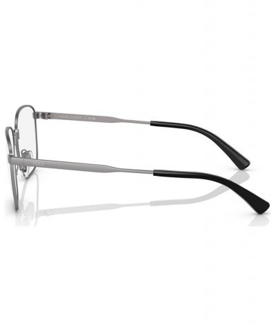 Men's Rectangle Eyeglasses PH121456-O Shiny Brushed Silver Tone $22.75 Mens