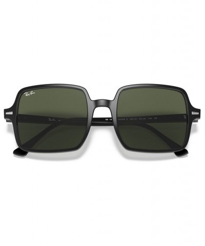 SQUARE II Sunglasses RB1973 53 BLACK/GREEN $19.14 Unisex