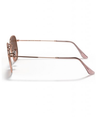 Unisex Sunglasses RB3548N 51 HEXAGONAL FLAT LENSES Copper - Pink Gradient Brown $30.26 Unisex