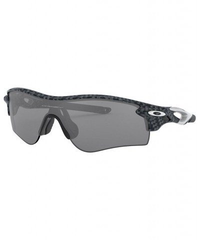 Men's Low Bridge Fit Sunglasses OO9206 RadarLock Path 38 Black $34.08 Mens