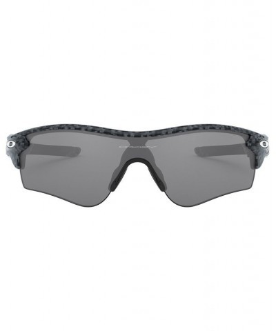 Men's Low Bridge Fit Sunglasses OO9206 RadarLock Path 38 Black $34.08 Mens