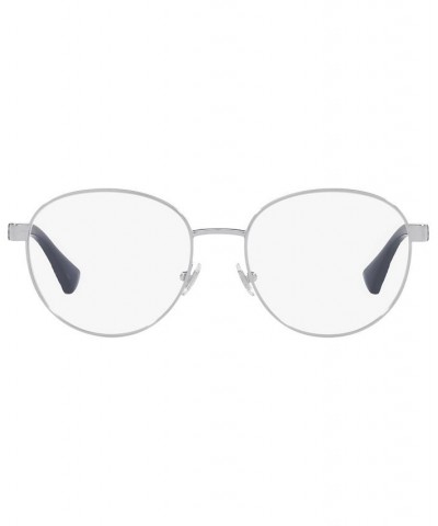 RA6050 Women's Round Eyeglasses Shiny Silver Tone $22.60 Womens