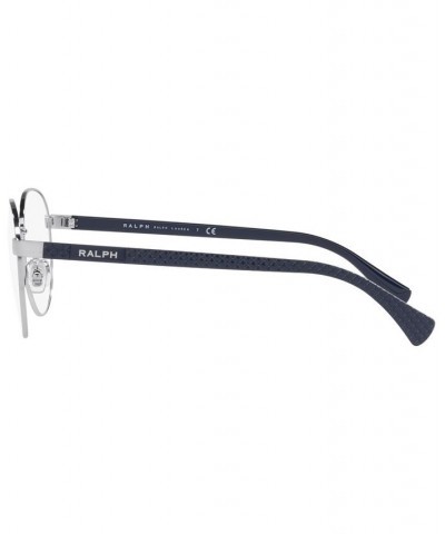 RA6050 Women's Round Eyeglasses Shiny Silver Tone $22.60 Womens