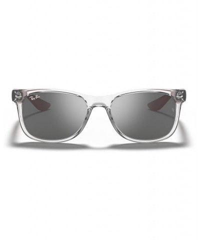 JUNIOR NEW WAYFARER Sunglasses RJ9052S 48 TRANSPARENT GREY/GREY MIRROR SILVER $9.57 Unisex