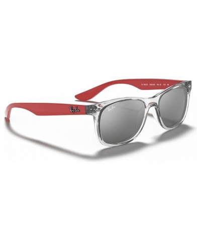 JUNIOR NEW WAYFARER Sunglasses RJ9052S 48 TRANSPARENT GREY/GREY MIRROR SILVER $9.57 Unisex