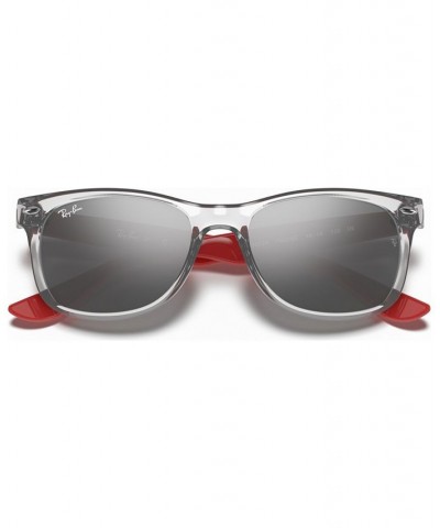 JUNIOR NEW WAYFARER Sunglasses RJ9052S 48 TRANSPARENT GREY/GREY MIRROR SILVER $9.57 Unisex