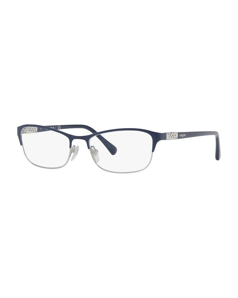 VO4057B Women's Rectangle Eyeglasses Blue Silvr $18.86 Womens