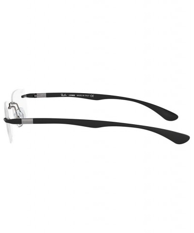 RX8724 Unisex Rectangle Eyeglasses Dark Grey $31.92 Unisex